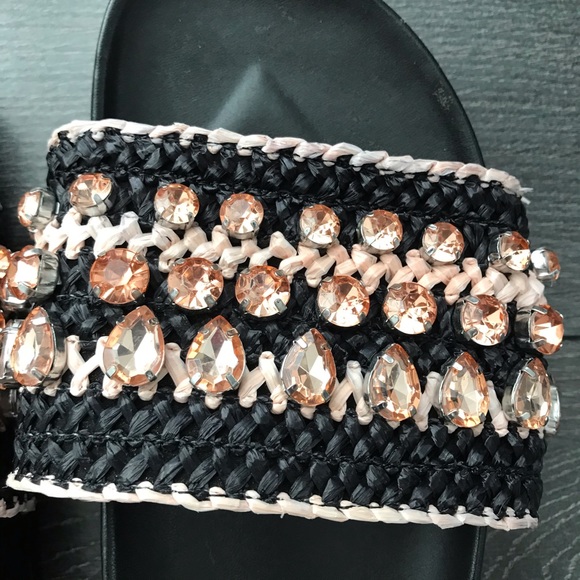Halogen | Raffia and Bling Slides - Picture 10 of 12